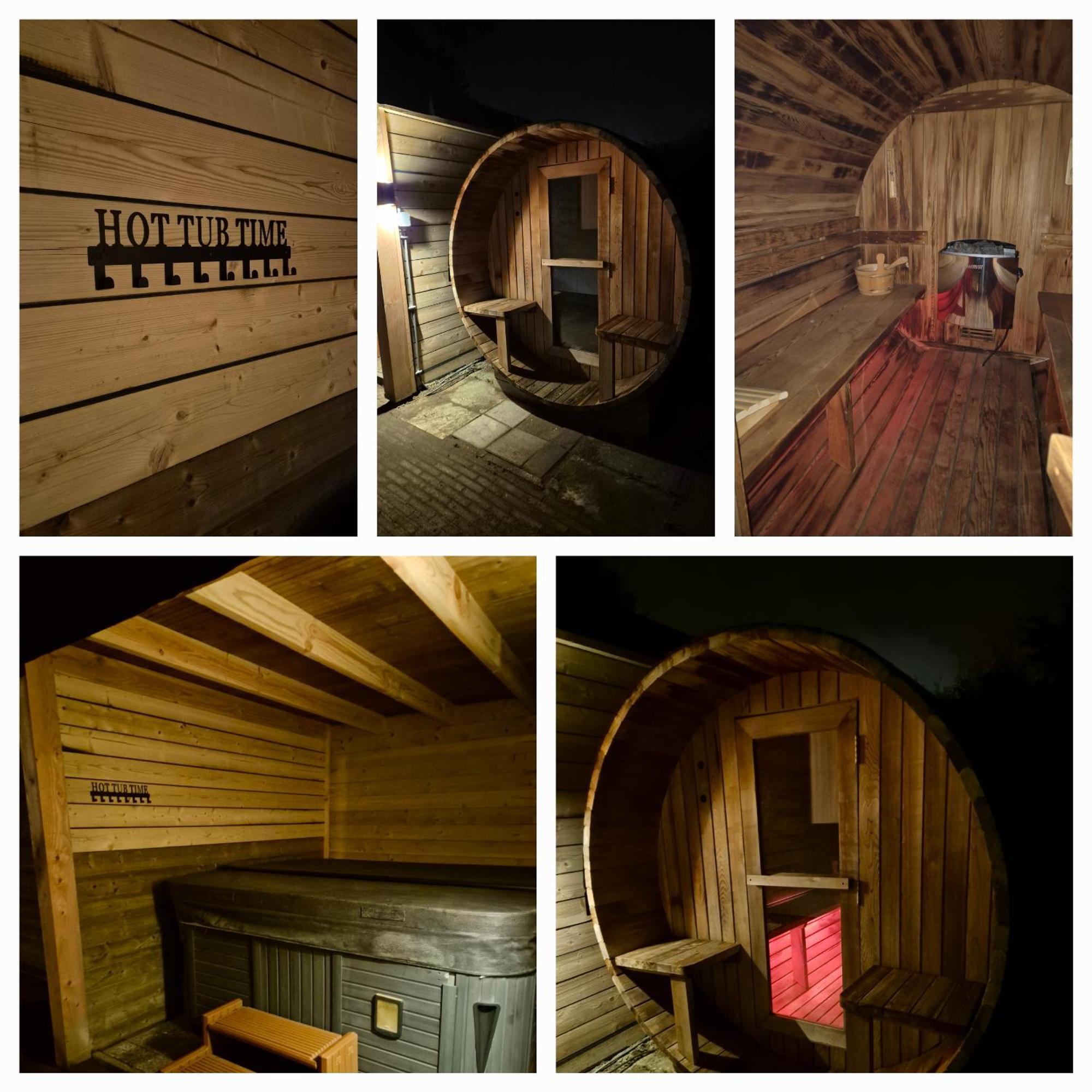 Luxe Boshuisje Met Prive Wellness & Jacuzzi Op De Veluwe Ermelo Εξωτερικό φωτογραφία